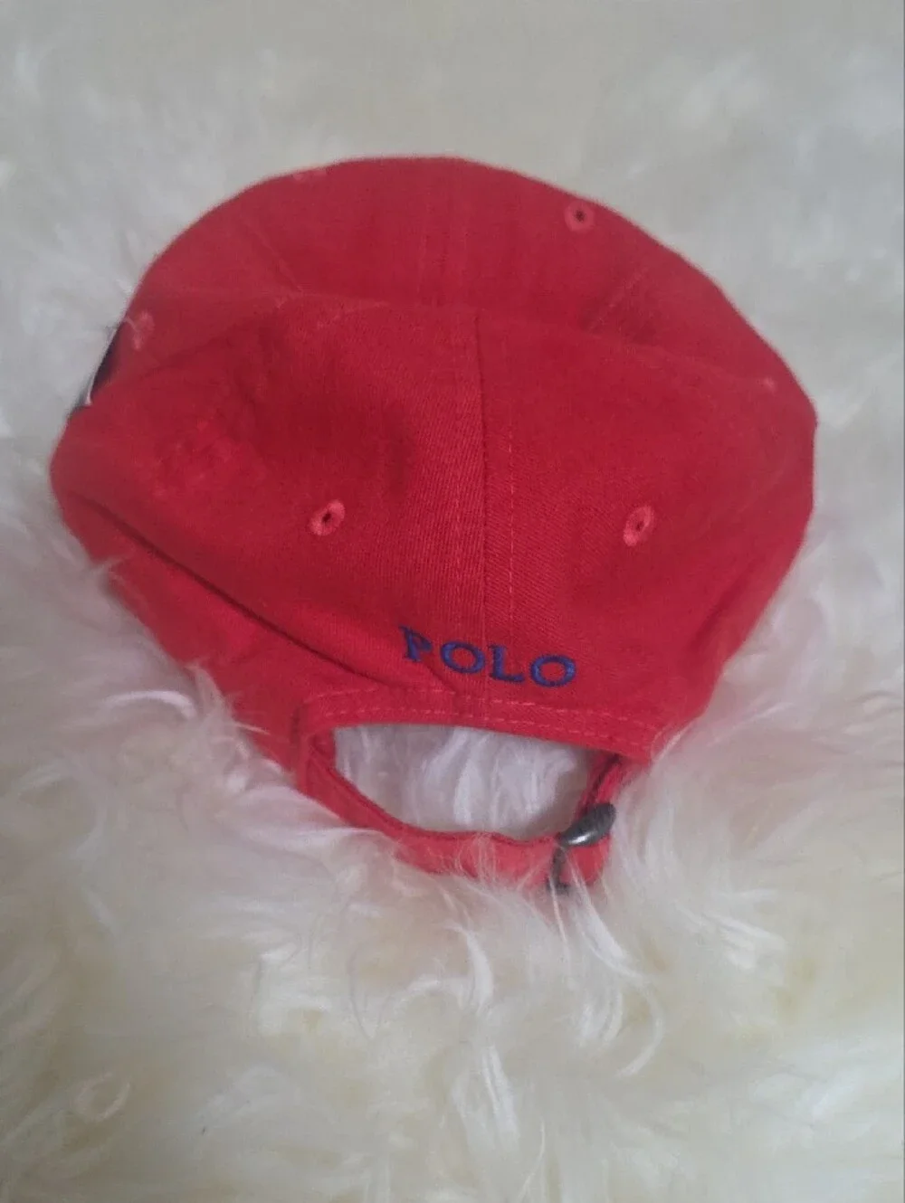 Polo by Ralph Lauren Red Polo Player Embroidered Baseball Cap